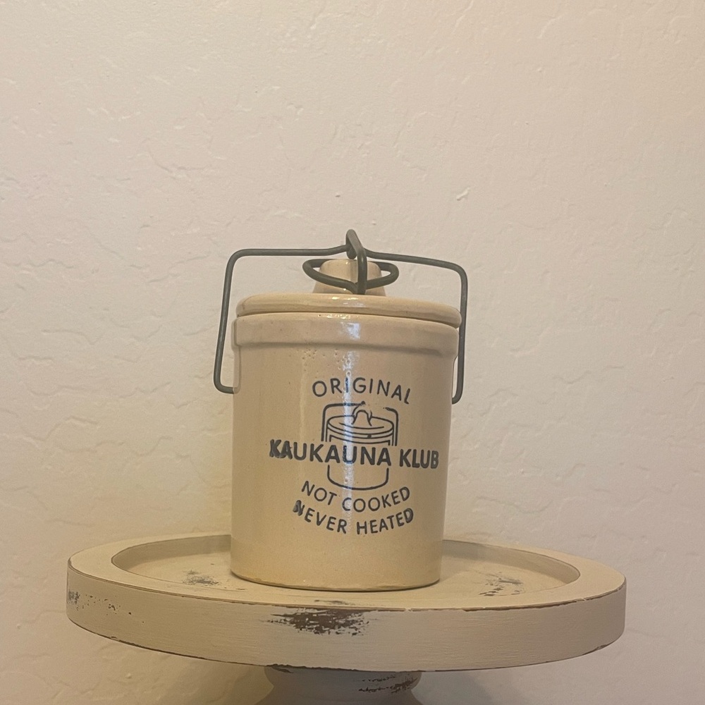 Kaukauna Klub Cheese Crock
